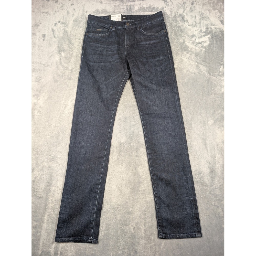 BOSS Hugo Boss Delaware Jeans Mens 30x32 Blue Slim Stretch Denim Selvedge